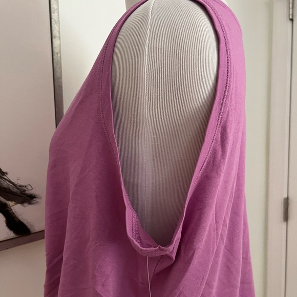 NWT Core10 Amazon Essentials Sleeveless Twisted Front Mauve Top Plus Size 1X - Picture 10 of 10
